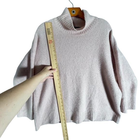 Eileen Fisher Cashmere Silk Blend Pink Oversized Boxy Sweater Lagenlook Pink M - Picture 5 of 8